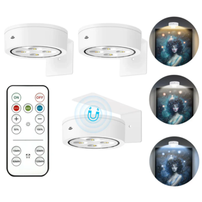 3 Pack LED Art Light w/ Remote