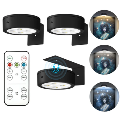 3 Pack LED Art Light w/ Remote