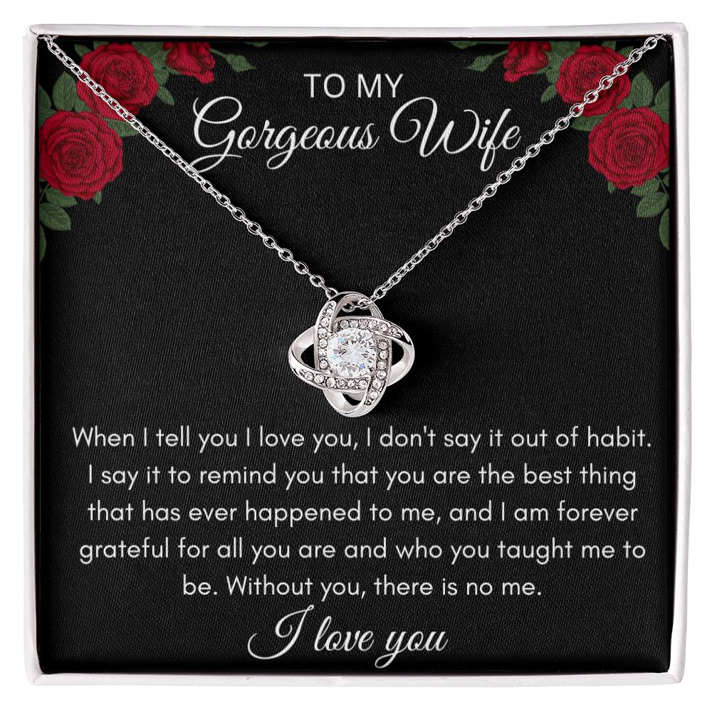Gift For Wife|Love Knot Necklace
