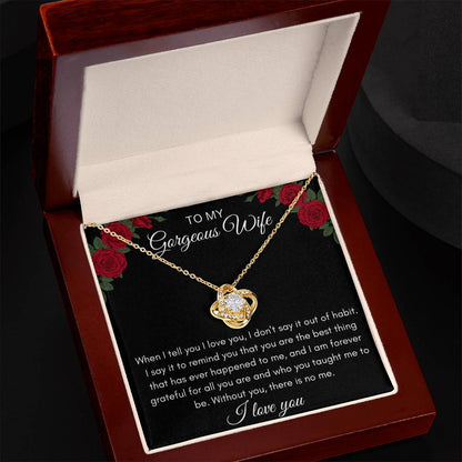 Gift For Wife|Love Knot Necklace