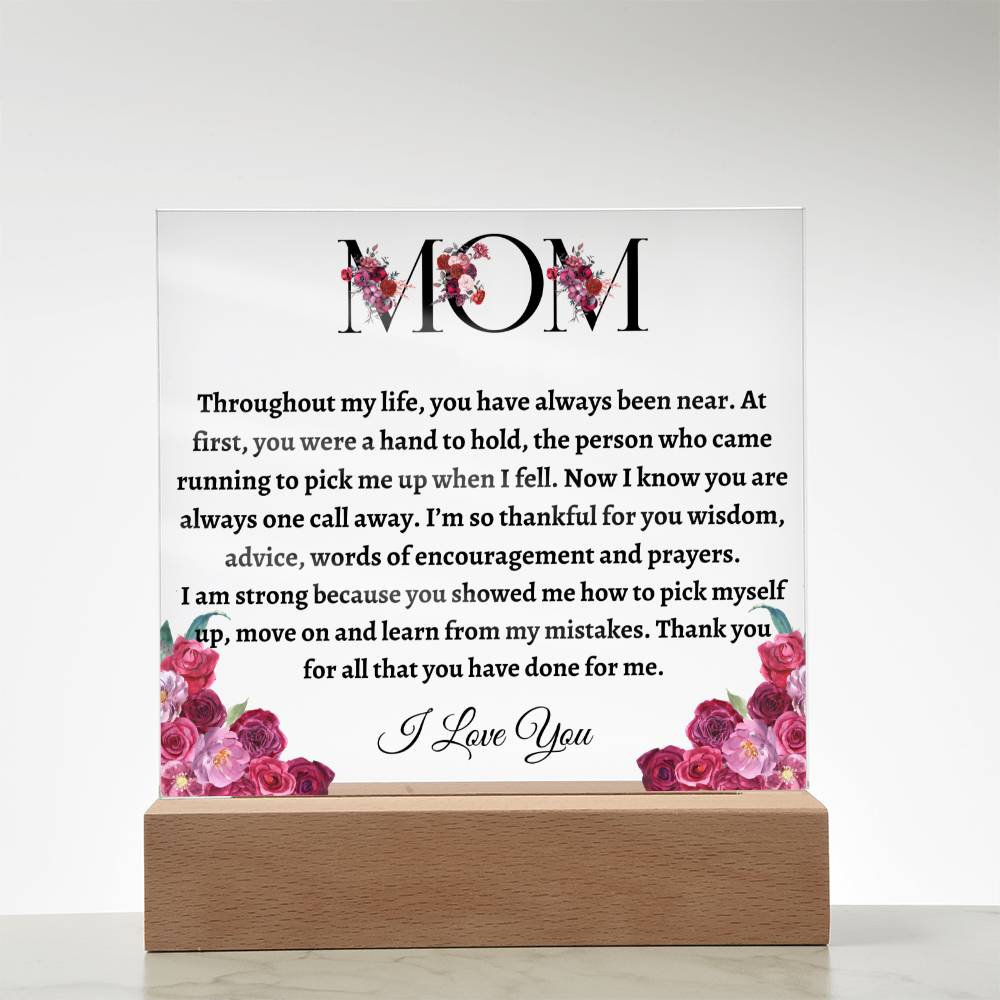 Mom Acrylic Plaque