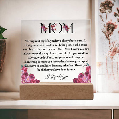 Mom Acrylic Plaque