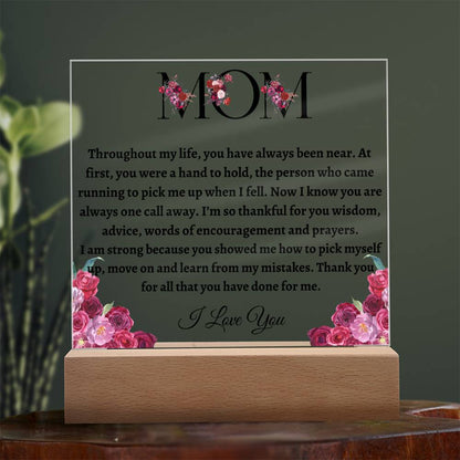 Mom Acrylic Plaque