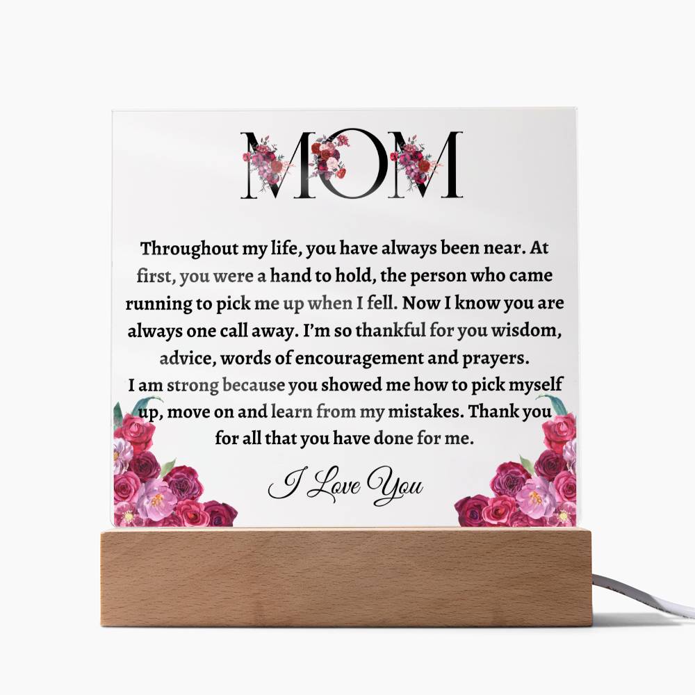 Mom Acrylic Plaque