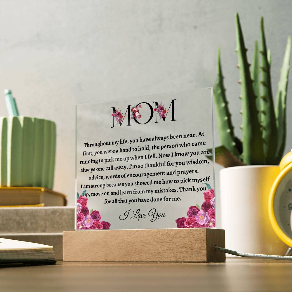 Mom Acrylic Plaque