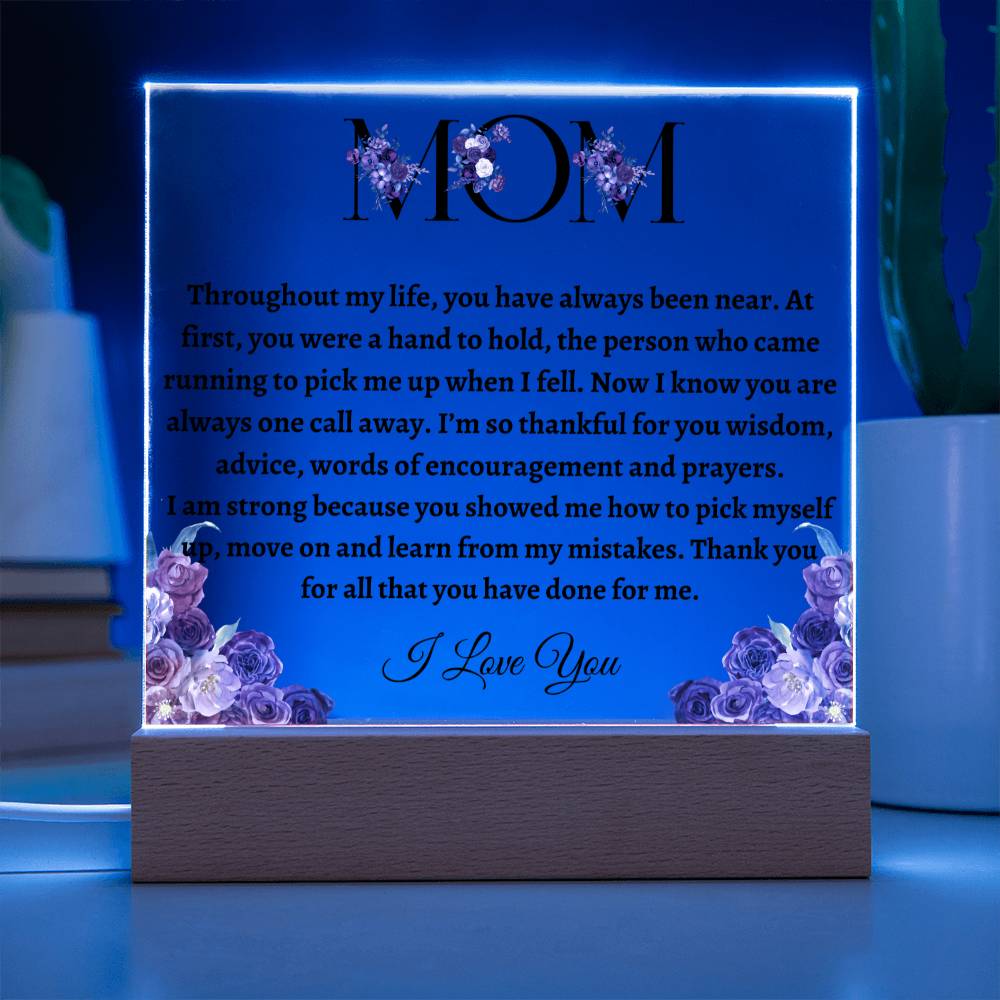 Mom Acrylic Plaque