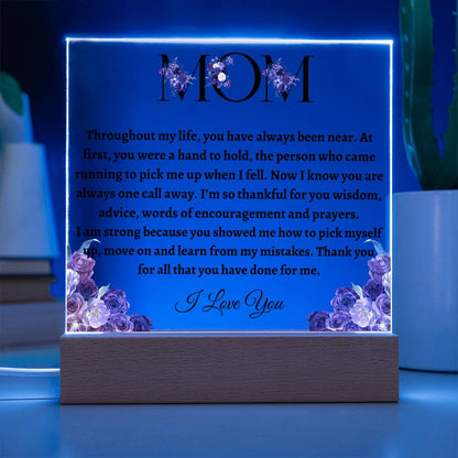 Mom Acrylic Plaque