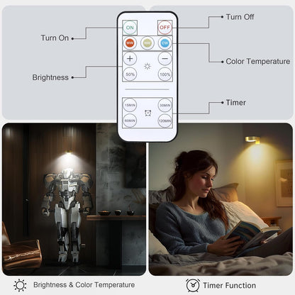 3 Pack LED Art Light w/ Remote