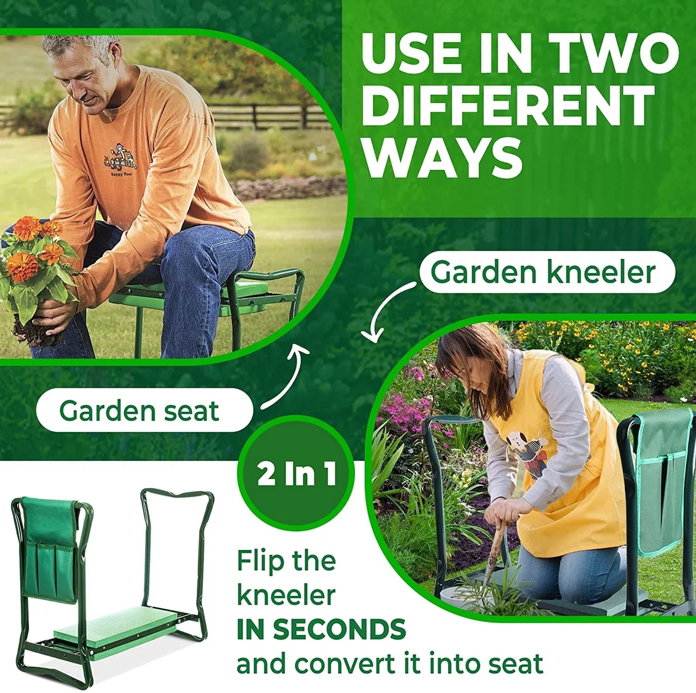 2 in1 GardenEase Kneeler & Seat